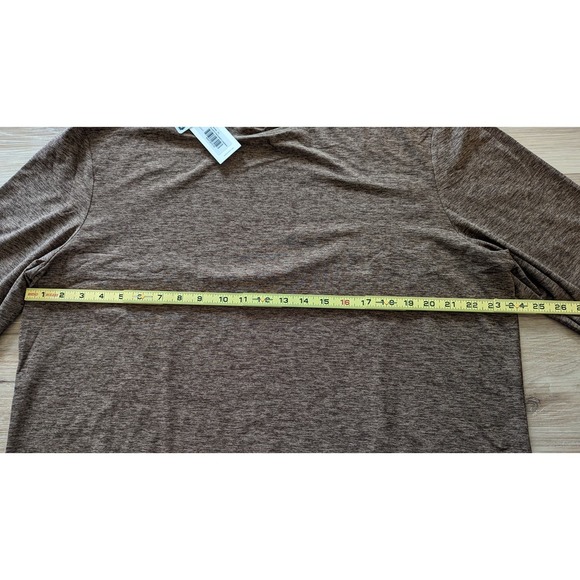 NWT Outdoor Voices CloudKnit Heavyweight Long sleeve Tee in Chocolate sz XXL - Picture 5 of 6